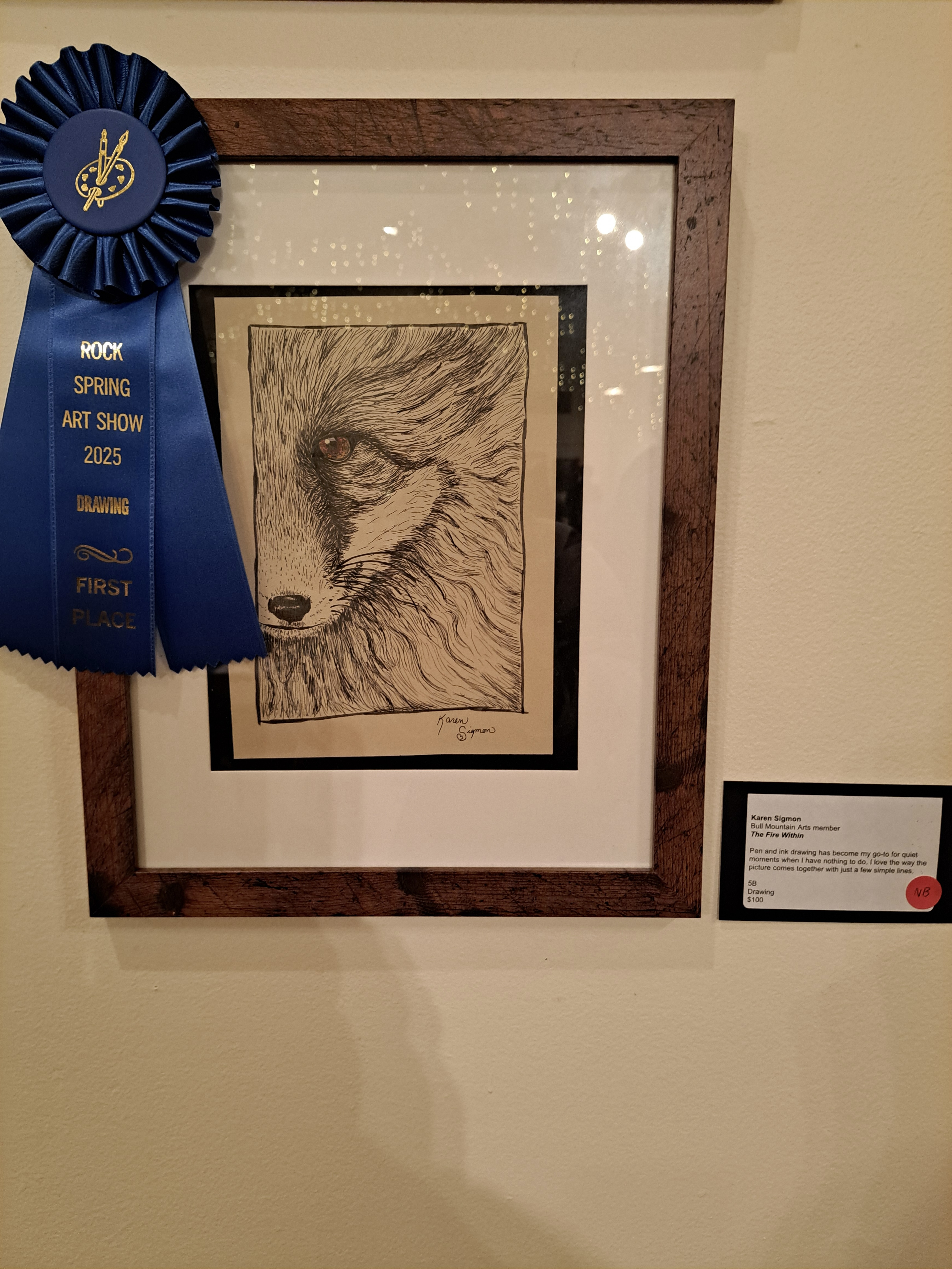 Unique Art Class focusing on pen and ink drawing and colored pencil work