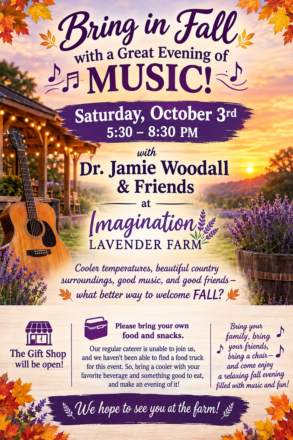 RING IN FALL WITH AN EVENING OF GREAT MUSIC! 